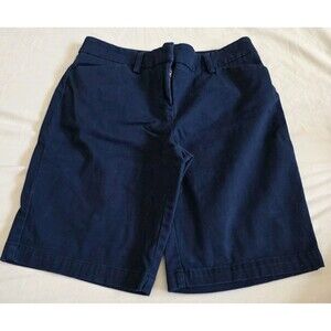 Jones New York Women's Shorts Size 8P Stretch, Navy, Hook, Eye & Button Closure